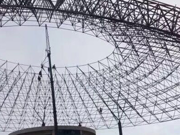 重庆篮球馆球形网架厂家价格